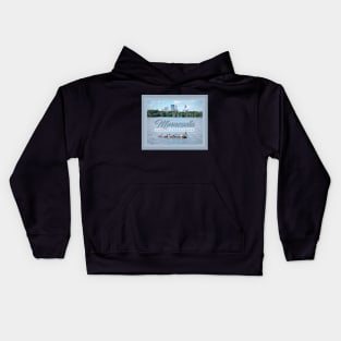 Minnesota Land of 10000 Lakes Kids Hoodie